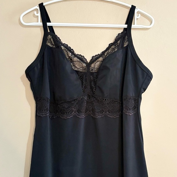 Voglio Black & Lace Shapewear Slip Dress Medium Compression - Picture 3 of 15